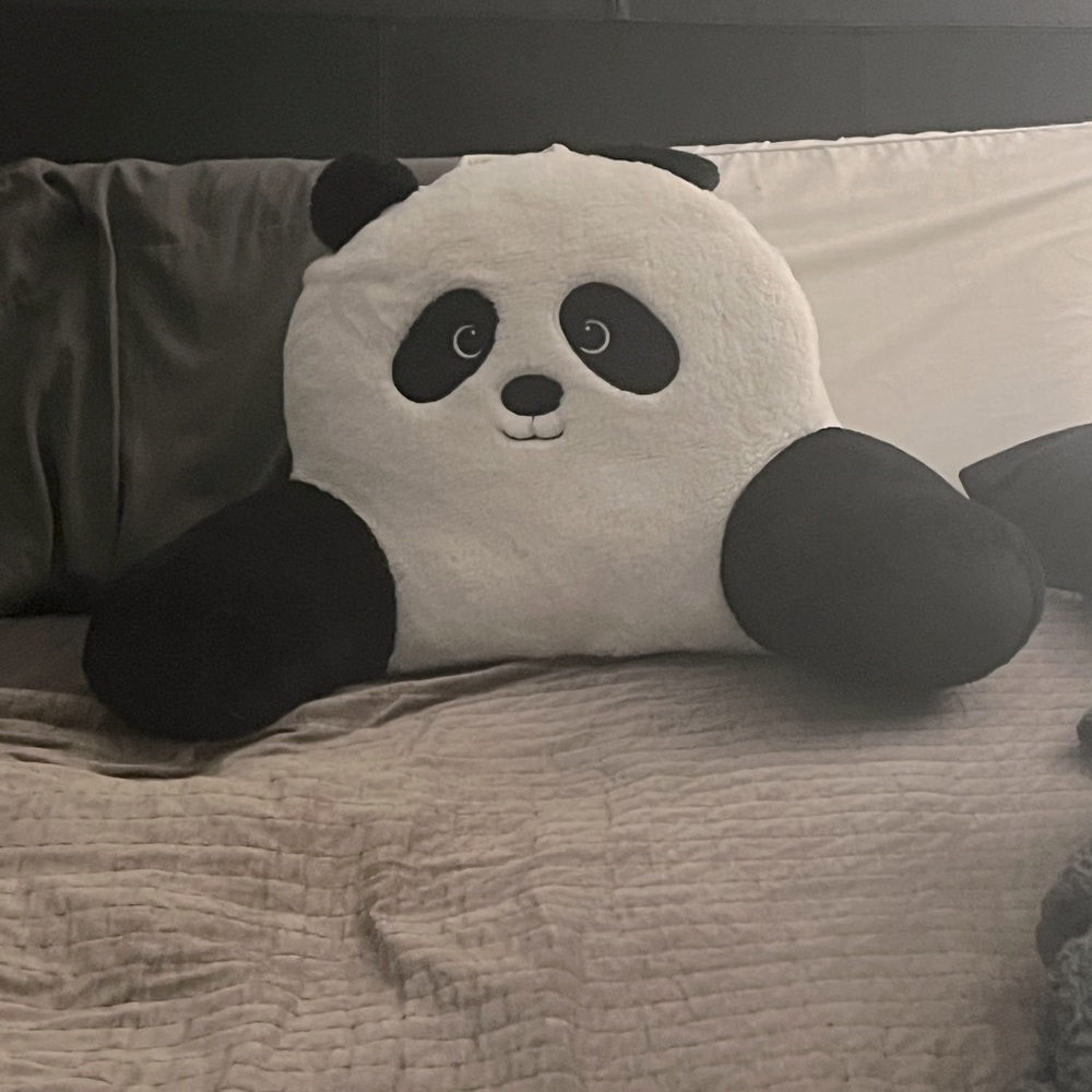 Panda reading pillow 14”